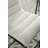 Lahni Contemporary White Boucle Fabric Counter Height Chair with Black Iron Legs and Cognac PU Accents-1073477146