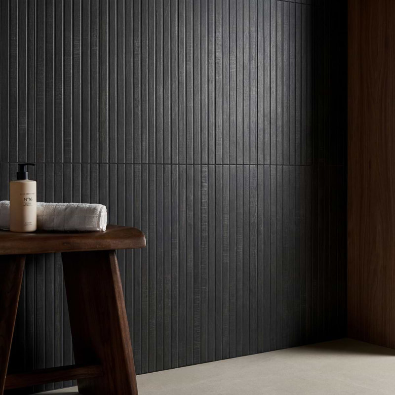 Kenridge Ribbon 24X48 Matte Porcelain Tile, Black