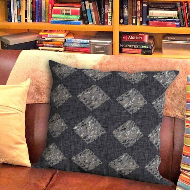 Geometric Outdoor Reversible Throw Pillow, 16" x 16"