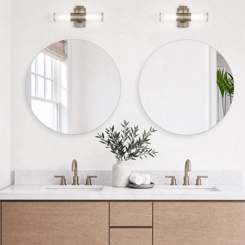  Armoire à pharmacie ronde sans cadre 30 po x 30 po, avec surface de rangement et armoire murale pour salle de bain et salle d'eau