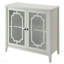 Console, 2 portes pour le salon - Blanc