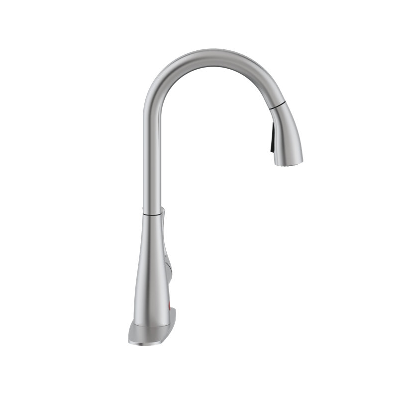 Westbrass Pull Down Spray Touch Kitchen Faucet, Stainless Steel
