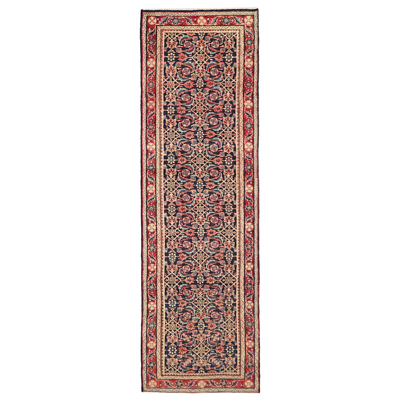 Tapis bleu marine Andelz 3 pi 1 po x 10 pi 10 po
