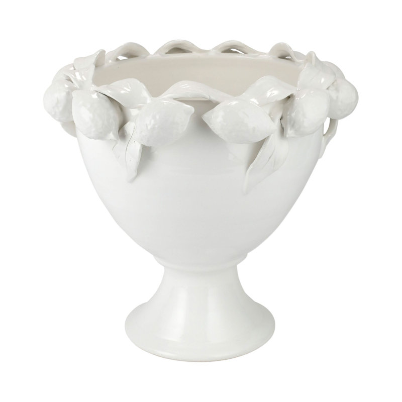 Limoni Handmade Planter, White