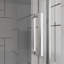 Portes de douche pivotantes, porte de douche battante pliante sans cadre l 30 po x H 72 po, verre trempé transparent de 1/4 po (6 mm), quincaillerie à finition chromée, installation réversible