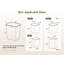 Meuble-poubelle coulissant pour poubelle de 49 litres avec rangement, blanc