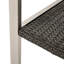 2 chaises d'extérieur Cape Coral, structure en aluminium gris, pour la construction de chaises au bord de la piscine, terrasse