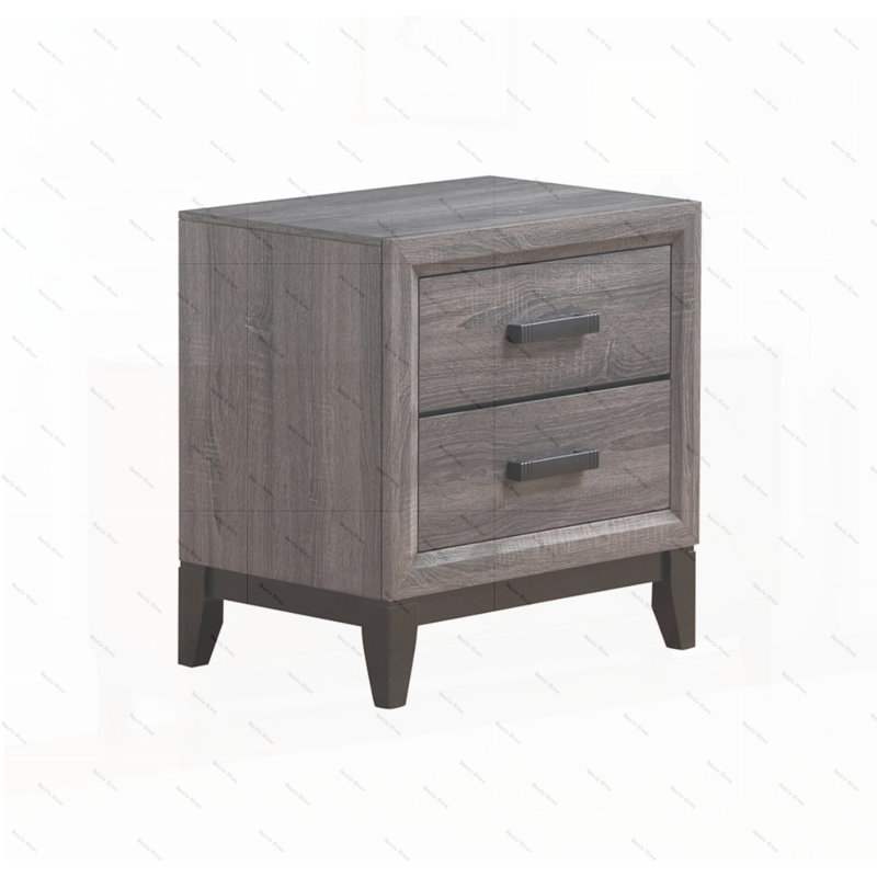 Table de chevet Mirage, Noir/gris