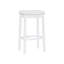 Tabouret de comptoir et de bar en bois massif sans dossier avec siège rembourré Bartonville-866721034-875261410