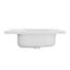 White Acrylic Rectangular Drop-In White Bathroom Sink 23 5/8'' X 18 1/8'' With Overflow and Faucet Hole