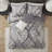 7 Piece Printed Comforter Set Grey