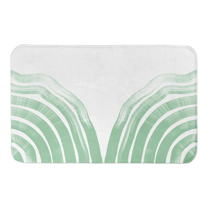 Tapis de bain Fedela Arch, Vert