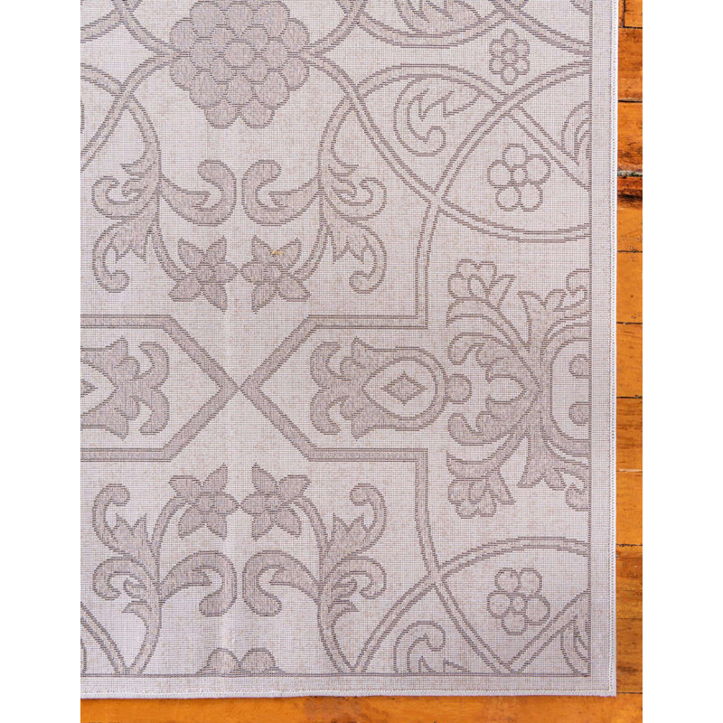 Tapis oriental beige foncé Derby, Square 5'3"