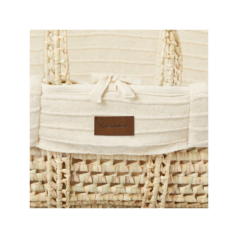 Moses Basket with Mattress, Beige