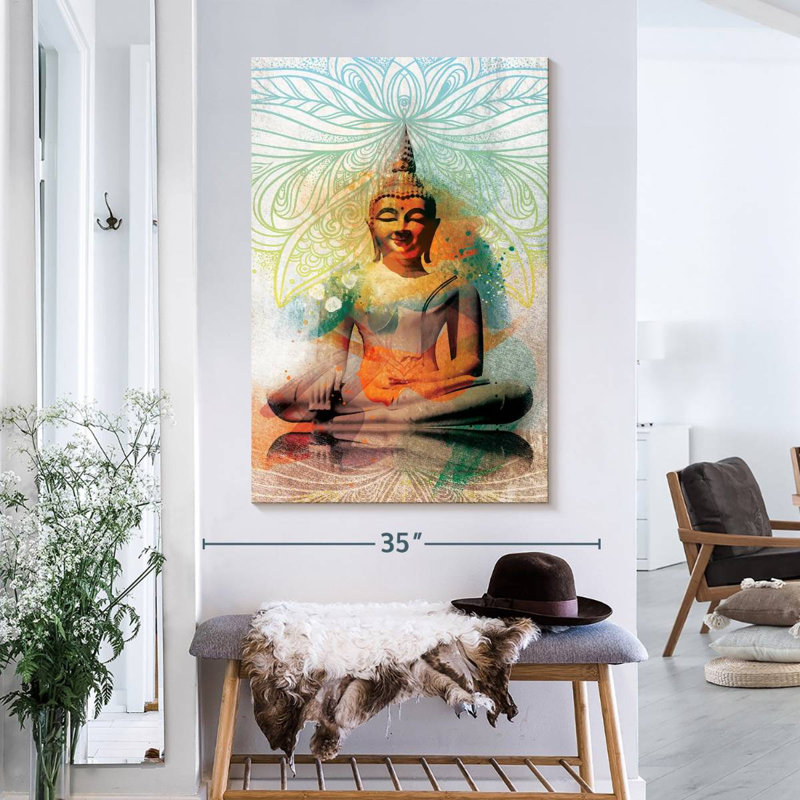 " Sitting Buddha " by NirvanaDesigns, 39" H x 26" W