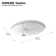Caxton® Vitreous China Oval Undermount Bathroom Sink with Overflow