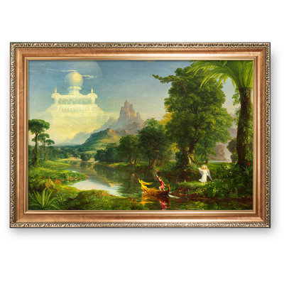 «The Voyage of Life: Youth» par Thomas Cole, reproductions d'art classiques du monde, estampe numérique sur toile, art mural pour la décoration intérieure