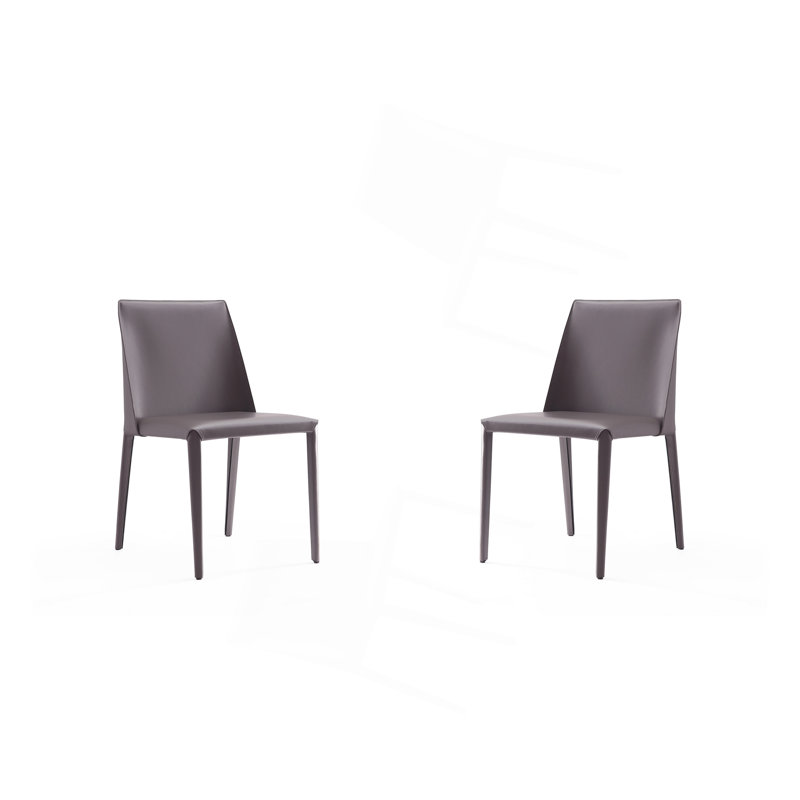Ensemble de 2 chaises de salle à manger, Gris