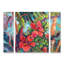 Ensemble de 3 panneaux d'art mural - Splash Of The Tropics Ii par Vision Studio pour la décoration de salon, de chambre ou de bureau 