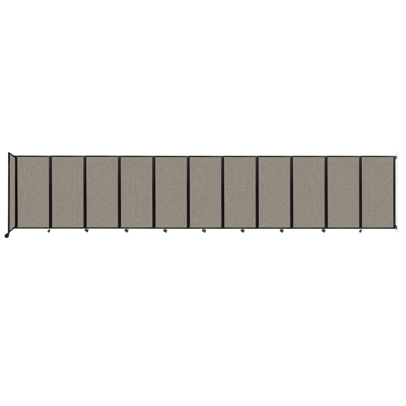 11 - Cloison pliante à panneaux, 11, H 72 po x l 366 po x P 12 po, Galet chaud