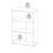 Embrie 3-Shelf Manufactured Wood Bookcase-95751938