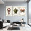 Ensemble de 3 reproductions d'art sur toile, "Lobster Turtle Crab"-168293776