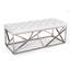 Banc en cuir et acier Plymouth