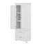 Tall Storage Cabinet With Two Drawers & 3-Height Adjustable Shelf – Perfect For Bathroom And Office