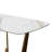 Rectangular Dining Table With Metal Trestle Legs-1102267020