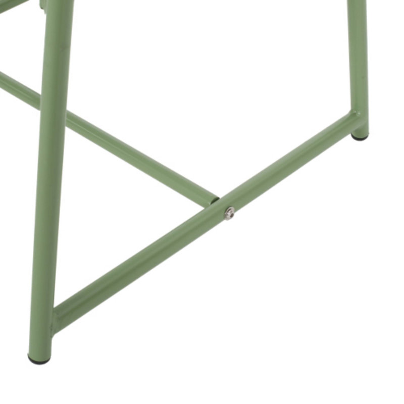 13"H Kincaid Side Table, Ideal For Outdoor Accent Spaces, Green, 13.25" H x 18' W x 19.5" D