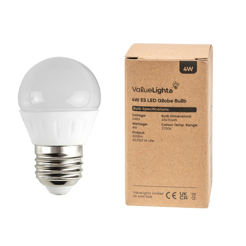 Linus 4W ES/E27 LED Light Bulb, Warm