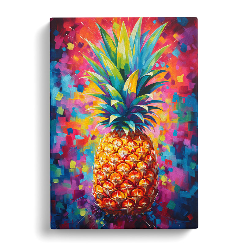 Pineapple Abstract No.2 - Wrapped Canvas, 76cm H x 50cm W x 3cm D
