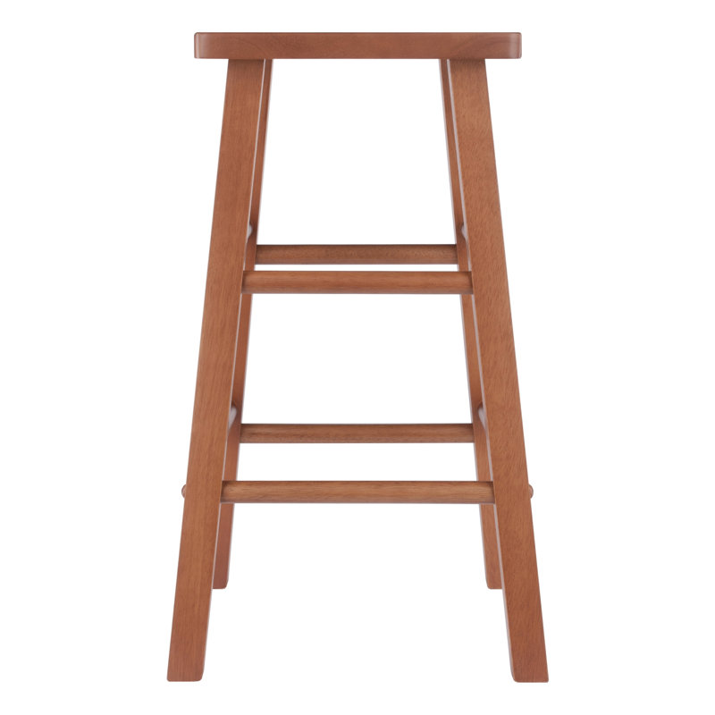Reza Counter Stool with Solid Wood Frame, Teak, Counter Stool (24.02" Seat Height)