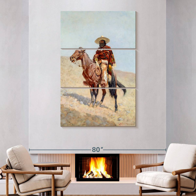 Lelar A Mexican Vaquero 1890, 74" H x 48" W