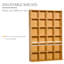 Claudio DVD CD Media Storage Rack, Video Display Unit, 89 x 130.5 cm, Beech