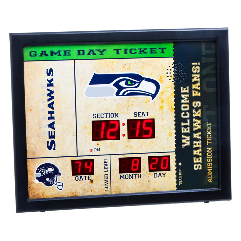 Horloge murale NFL, Seahawks de Seattle