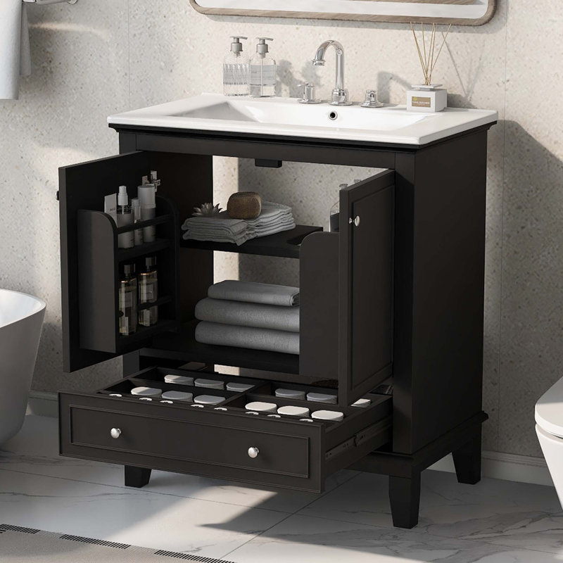 30" Bathroom Vanity With Sink Combo