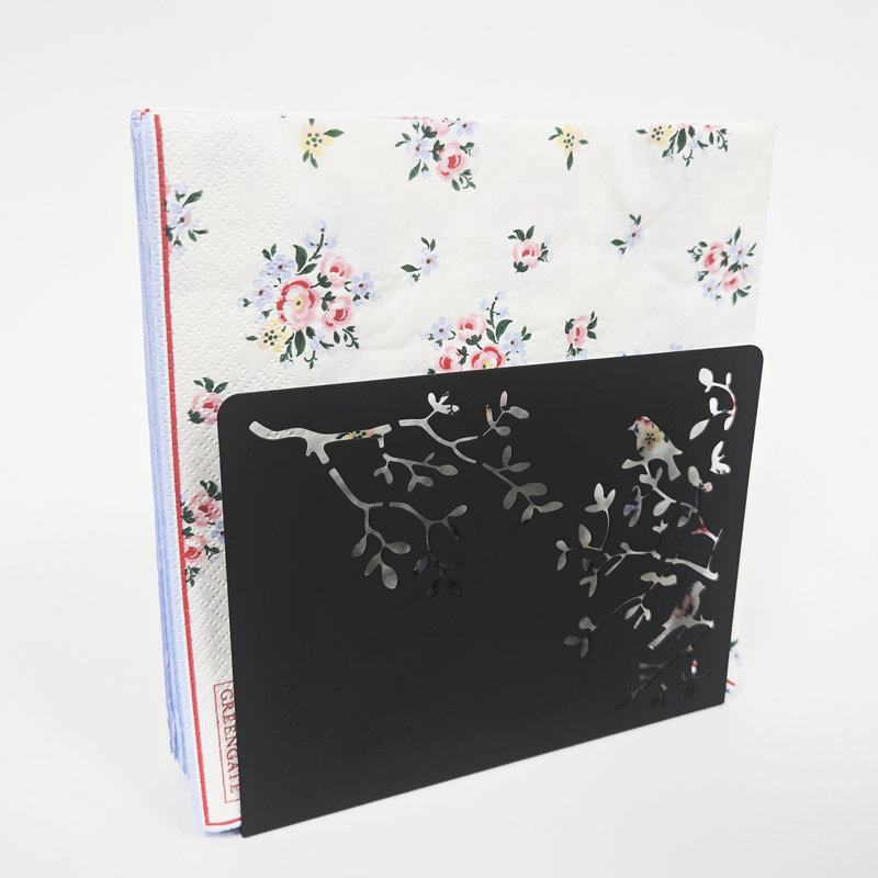  Porte-serviettes de table Songbird pour la maison, Noir