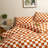 Grid Comforter Set Plaid Bedding Set 1 Checkered Comforter with Pillowcases-114984122-114984129