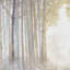 3 art mural - Forêt avec texture et éléments suspendus, options de scène sereine
