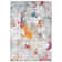 Sanak Abstract Pink/Gray/Orange Area Rug