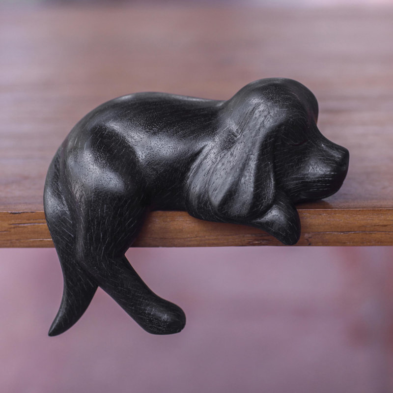 Figurine Edan Wood Cocker Spaniel, Noir