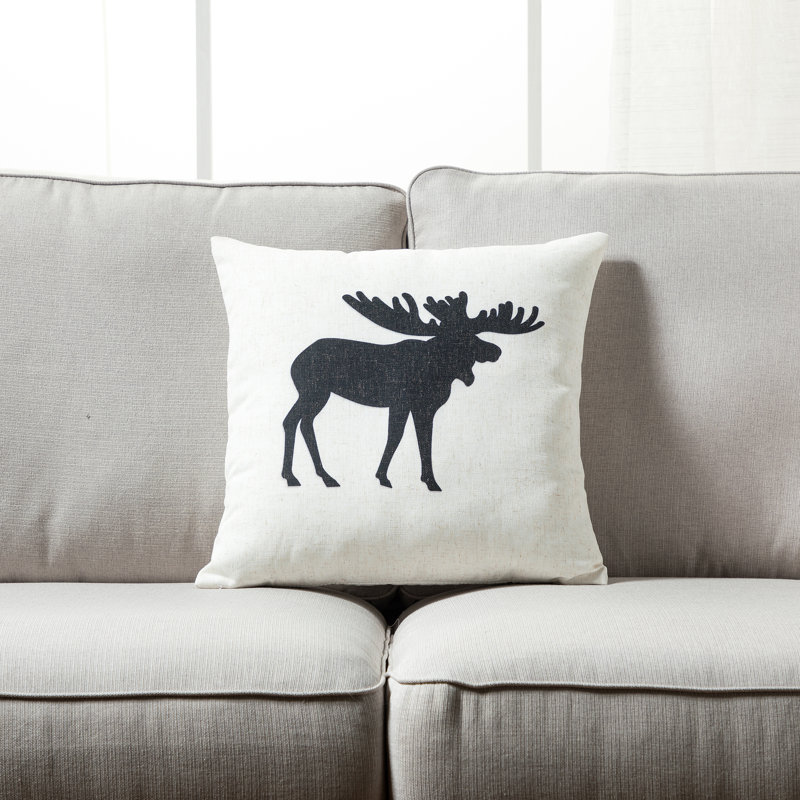 Housse de coussin carré O Canada, H 18 po x l 18 po x P 2,5 po, Mélange de duvet