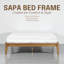 Structure de lit en bois massif NTC Sapa - Menuiserie japonaise minimaliste, pas de sommier tapissier, lattes silencieuses, assemblage facile-1995326086-1995326084