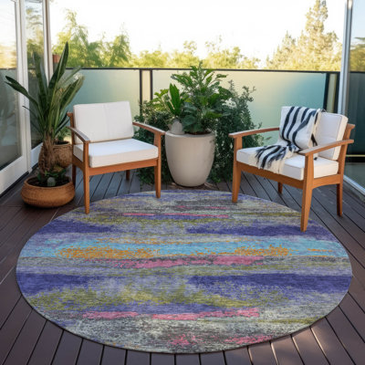 Aleighna Area Rug with Non-Slip Backing