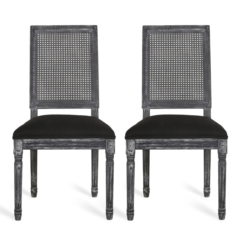 DINING CHAIR, Gray, Black