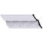 6"H x 4 1/8"P x 7 1/4"F x 94 1/2"L Large Elegant Hampshire Crown Moulding