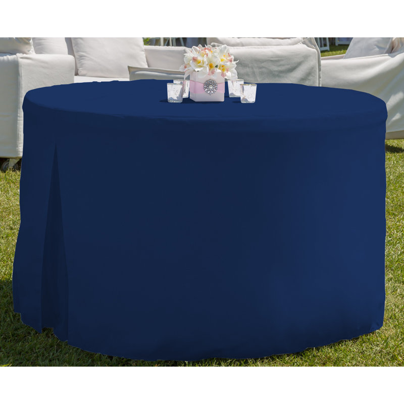 Tablevogue Round Table Cover, Sapphire, 48" L x 48" W