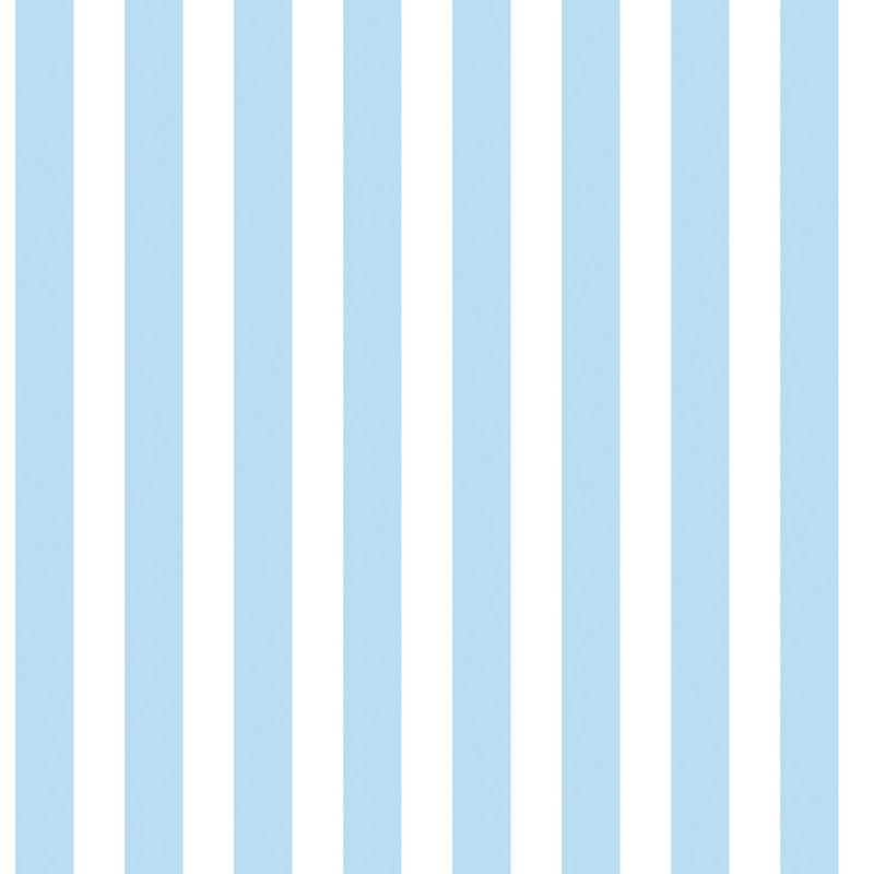 Bellamy 1000cm x 53cm Matte Wallpaper Roll, Light Blue/White