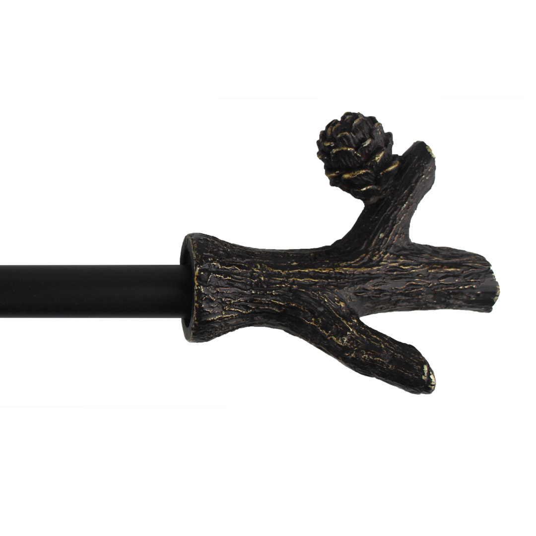 Chaz Single Curtain Rod Loon Peak® 